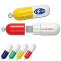 2 Tone USB 2.0 Capsule Flash Drive CP - 2 1/2" (16 GB)